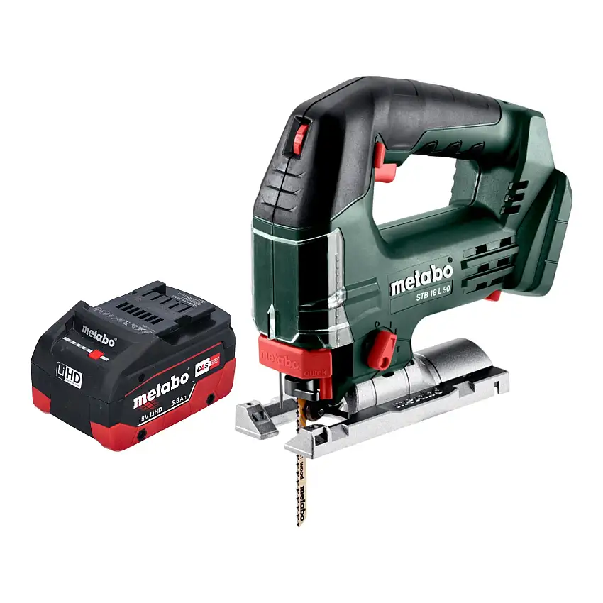 Metabo STB 18 L 90 Akku Stichsäge 18 V 90 mm + 1x LiHD Akku 5,5 Ah - ohne Ladegerät