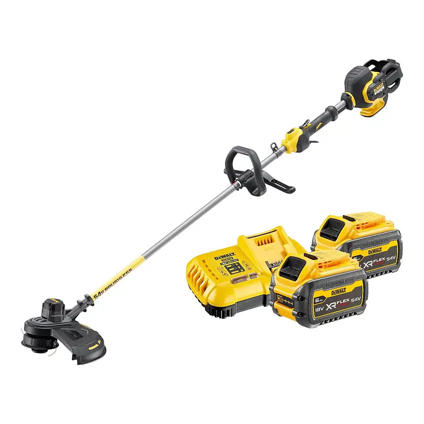 DeWalt DCM 571 T2 Akku Motorsense 54 V FlexVolt 38 cm Brushless + 2x Akku 6,0 Ah + Ladegerät