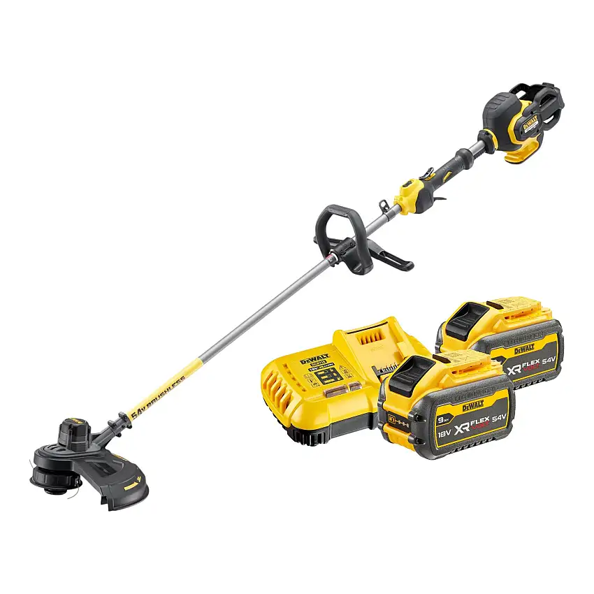 DeWalt DCM 571 X2 Akku Motorsense 54 V FlexVolt 38 cm Brushless + 2x Akku 9,0 Ah + Ladegerät