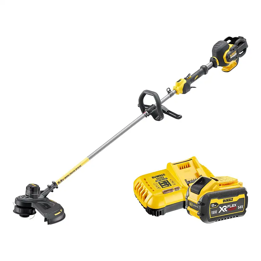 DeWalt DCM 571 Y1 Akku Motorsense 54 V FlexVolt 38 cm Brushless + 1x Akku 12,0 Ah + Ladegerät