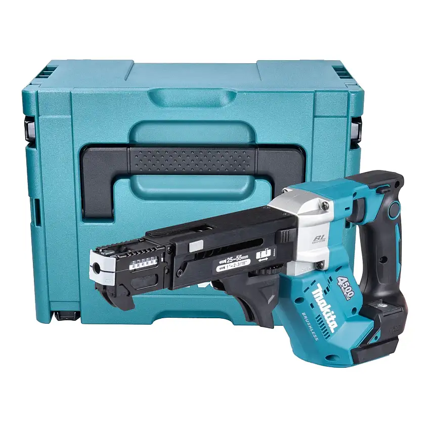 Makita DFR 552 ZJ Akku Magazinschrauber 18 V 25 - 55 mm Brushless + Makpac - ohne Akku, ohne Ladegerät