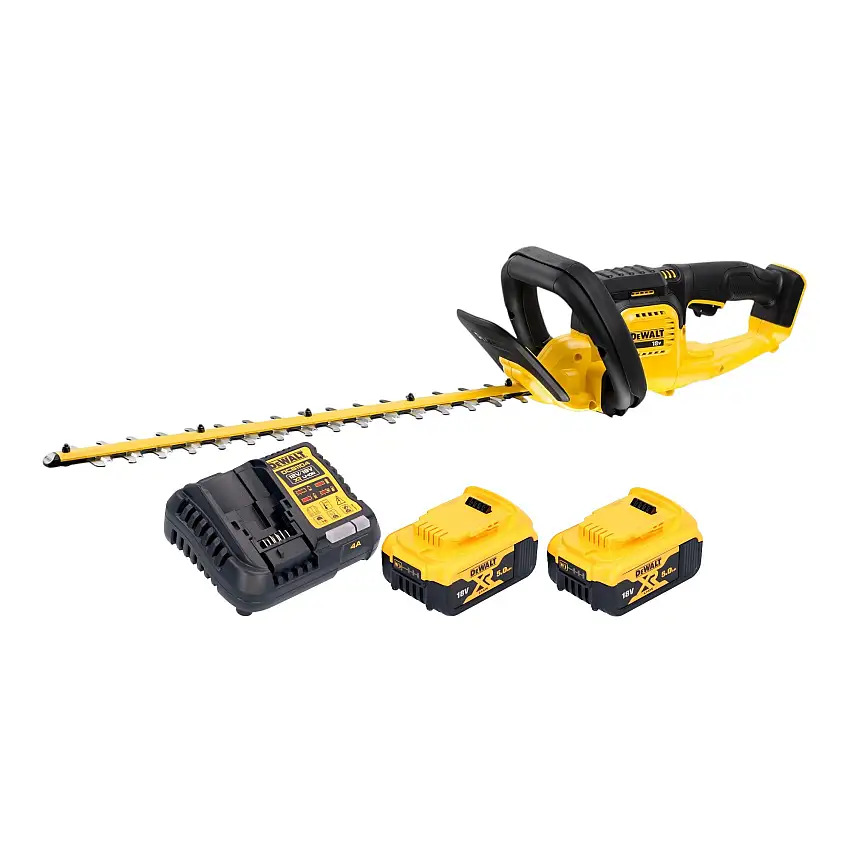 Dewalt DCMHT 563 P2 Akku Heckenschere 18 V 55 cm + 2x Akku 5,0 Ah + Ladegerät