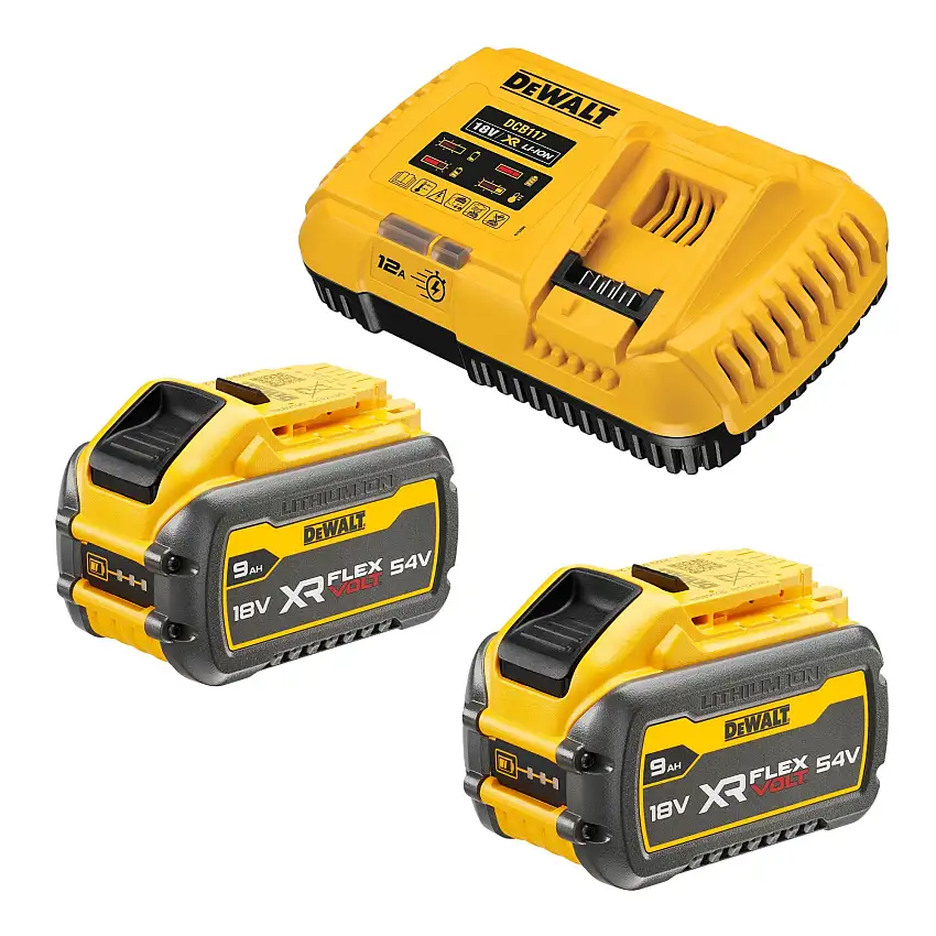 DeWalt DCB 117 X2 Akku Starter Set 18 V Ladegerät 12 A + 2x DCB 547 Akku 9,0 Ah