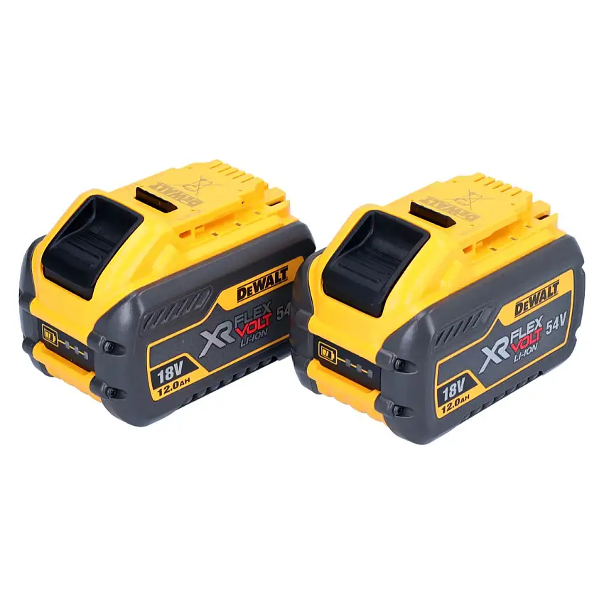 DeWalt DCB 548 Y2 2x Akku 18 V / 54 V max. 12 Ah / 12000 mAh Li-Ion XR FLEXVOLT - mit Ladestandanzeige