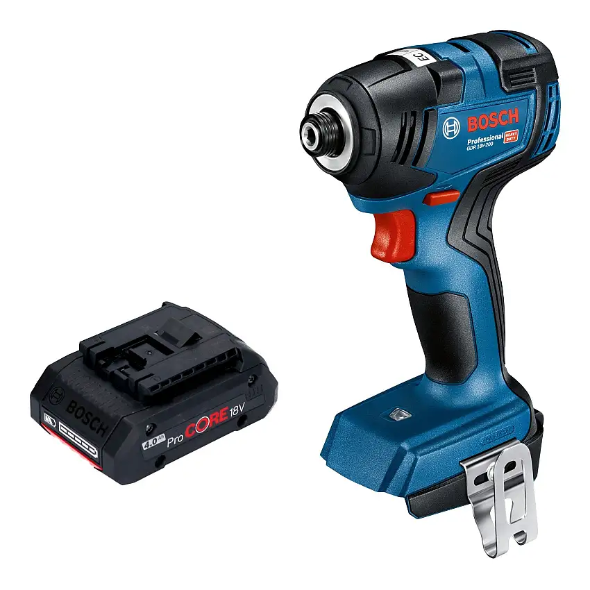 Bosch GDR 18V-200 Professional Akku Drehschlagschrauber 18 V 200 Nm Brushless + 1x ProCORE Akku 4,0 Ah - ohne Ladegerät