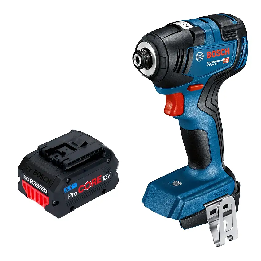 Bosch GDR 18V-200 Professional Akku Drehschlagschrauber 18 V 200 Nm Brushless + 1x ProCORE Akku 5,5 Ah - ohne Ladegerät