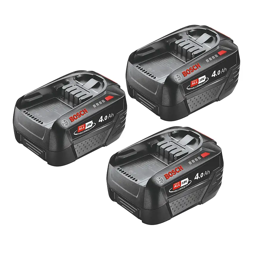 Bosch 3x PBA 18V 4.0Ah W-C Akku 18 V 4,0 Ah POWER FOR ALL ( 3x 1600A011T8 )