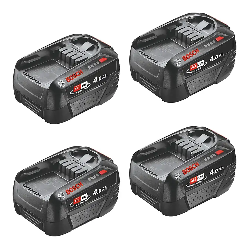 Bosch 4x PBA 18V 4.0Ah W-C Akku 18 V 4,0 Ah POWER FOR ALL ( 4x 1600A011T8 )