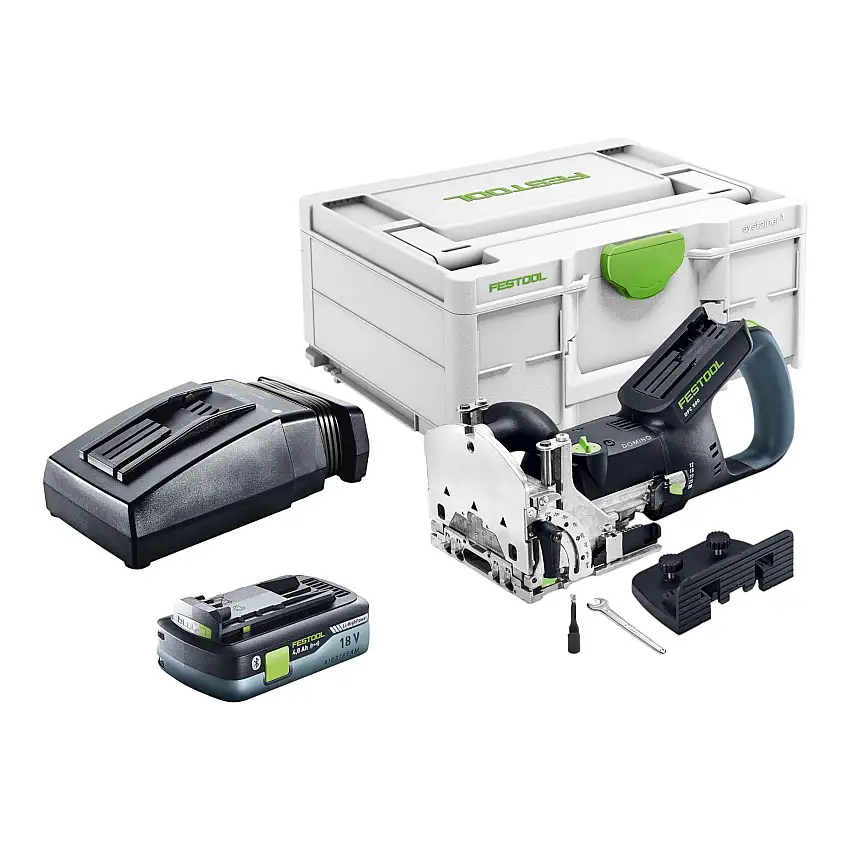 Festool DFC 500 E-Basic Akku Dübelfräse DOMINO 18 V 4 - 10 mm + 1x Akku 4,0 Ah + Ladegerät + Systainer