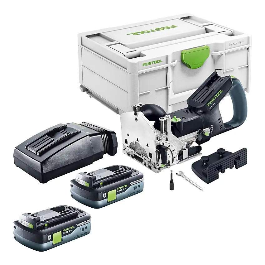 Festool DFC 500 E-Basic Akku Dübelfräse DOMINO 18 V 4 - 10 mm + 2x Akku 4,0 Ah + Ladegerät + Systainer