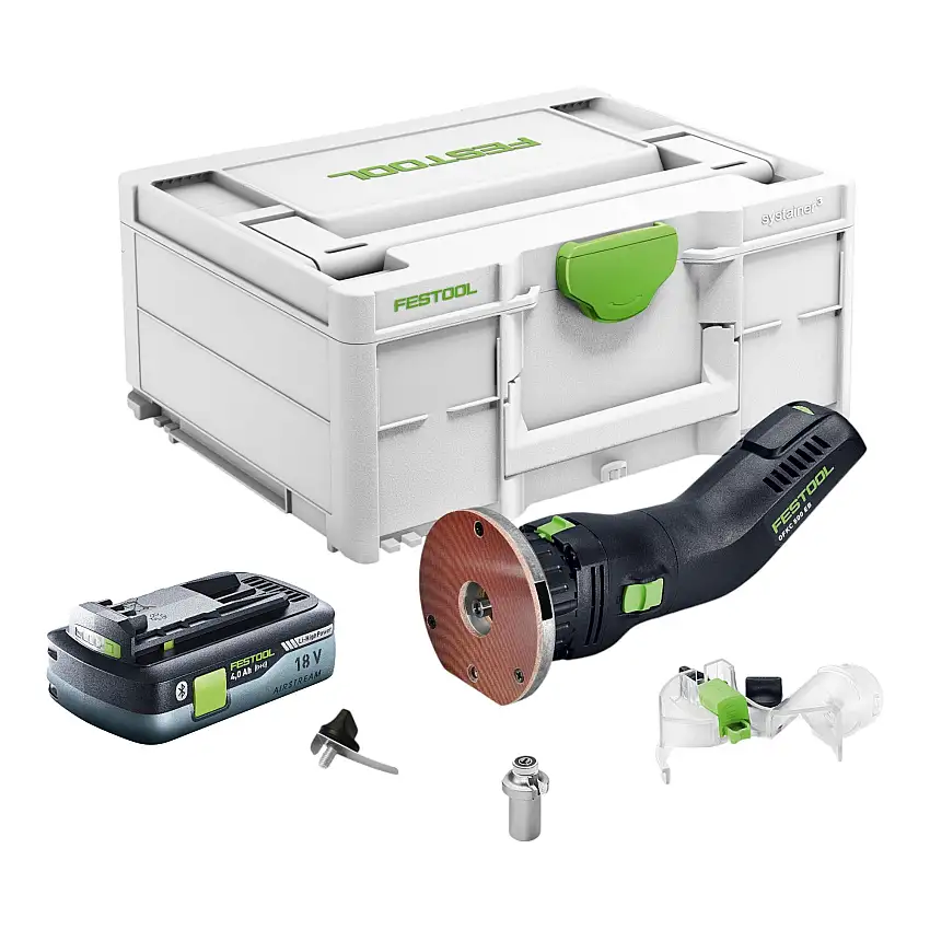 Festool OFKC 500 R3 EB-Basic Akku Kantenfräse 18 V 10 mm Brushless + 1x Akku 4,0 Ah + Systainer - ohne Ladegerät