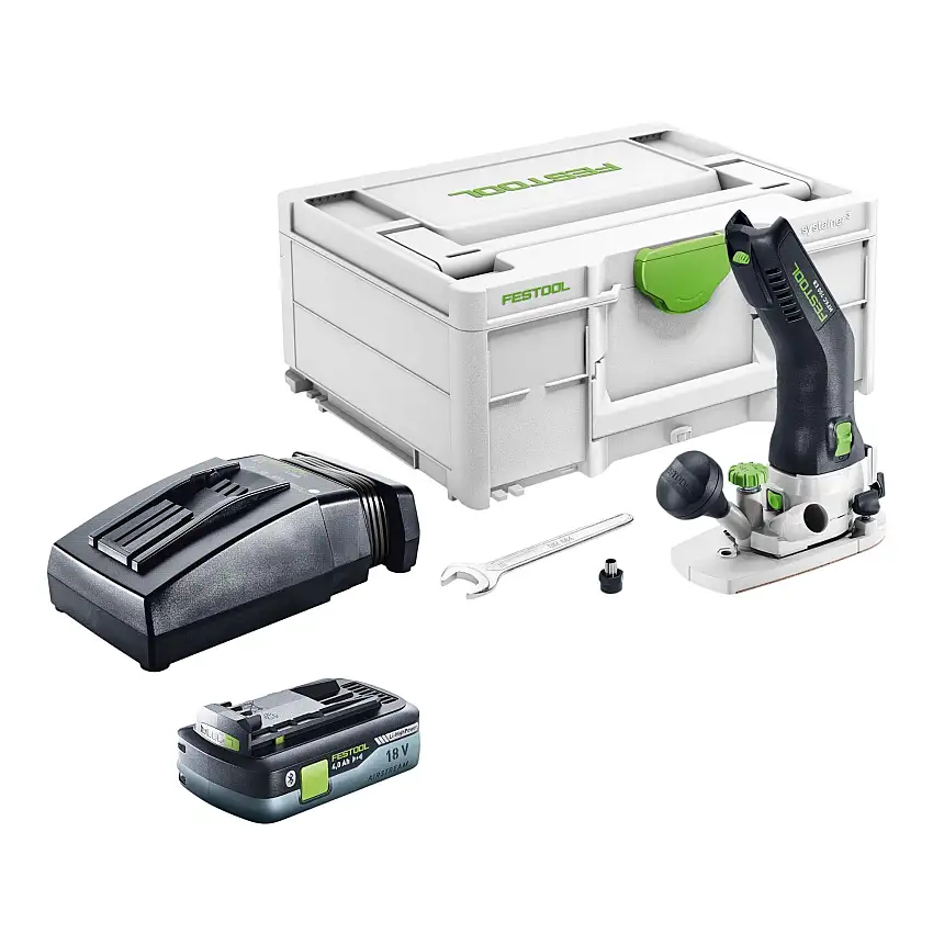 Festool MFKC 700 EB-Basic Akku Modul Kantenfräse 18 V 8 mm Brushless + 1x Akku 4,0 Ah + Ladegerät + Systainer