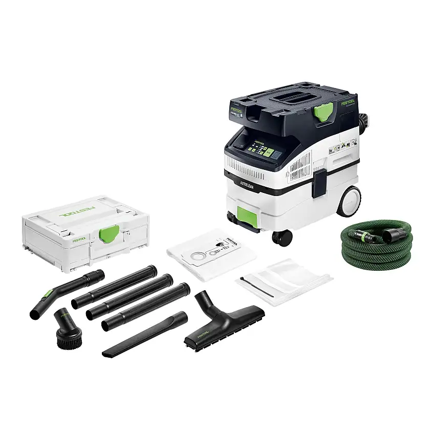 Festool CTM MIDI I AC CLEANTEC Absaugmobil 1200 W 15 l Staubklasse M + Standard Reinigungsset