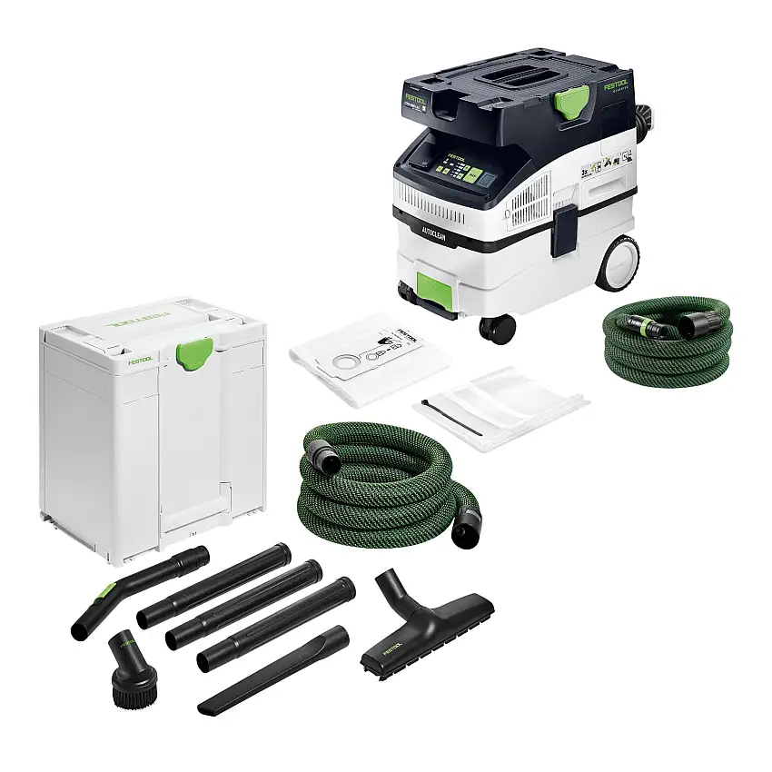 Festool CTM MIDI I AC CLEANTEC Absaugmobil 1200 W 15 l Staubklasse M + Handwerker Reinigungsset