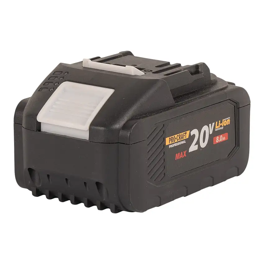 Procraft 20/8 Akku 20 V 8,0 Ah / 8000 mAh Li-ion mit Ladestandsanzeige