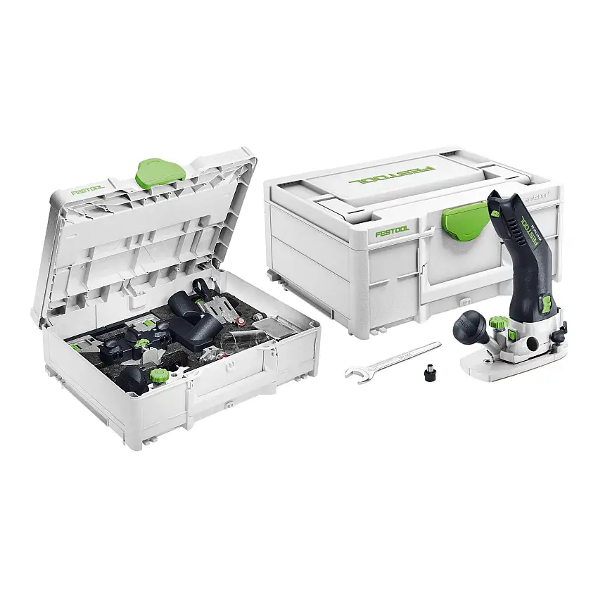 Festool MFKC 700 EB-Basic Akku Modul Kantenfräse 18 V 8 mm Brushless + Zubehör Set + Systainer - ohne Akku, ohne Ladegerät