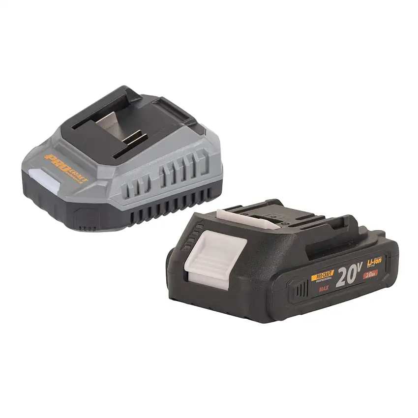 Procraft Starter Pack C20/2 Ladegerät 20 V 2 A + 1x 20/2A Akku 2,0 Ah