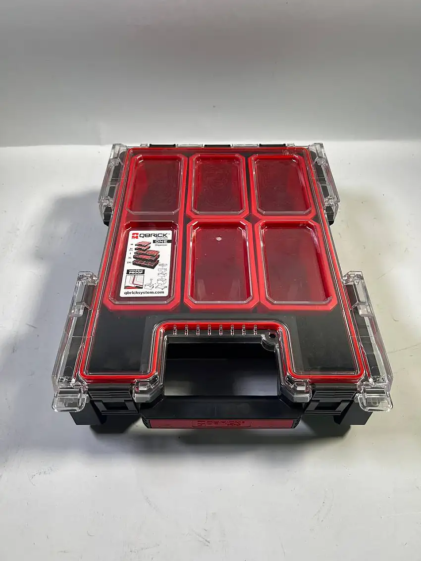 Qbrick System ONE Organizer M Plus stapelbar 364 x 264 x 106 mm 4 l IP66 mit 5 Inlays - Unvollständig