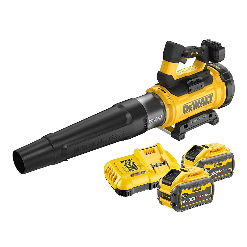 DeWalt DCMBL 777 X2 Akku Axialgebläse 54 V FlexVolt Brushless + 2x Akku 9,0 Ah + Ladegerät