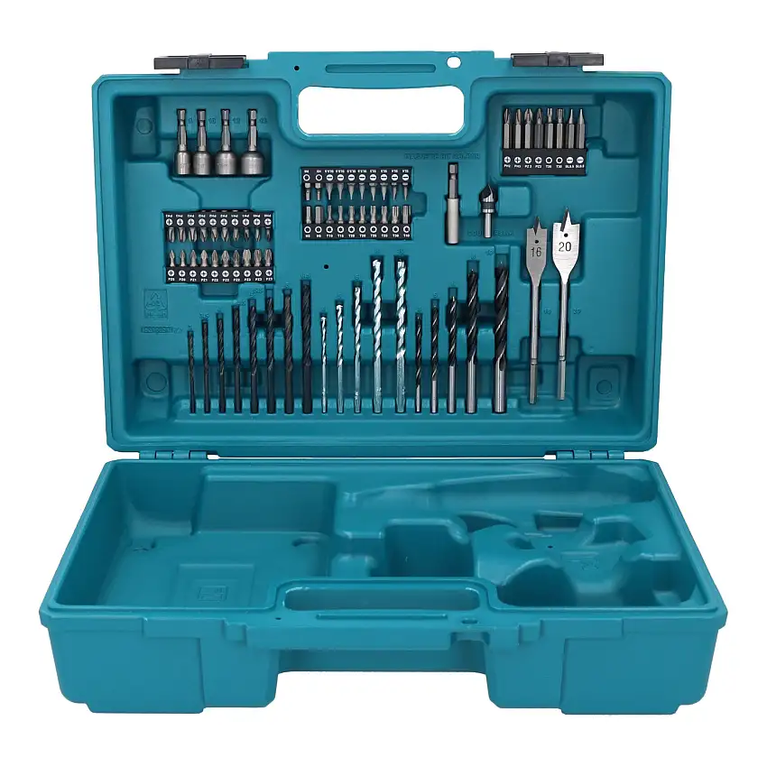 Makita 1831K0-9 Koffer mit 74 tlg. Bit und Bohrer Set 420 x 320 x 135 mm
