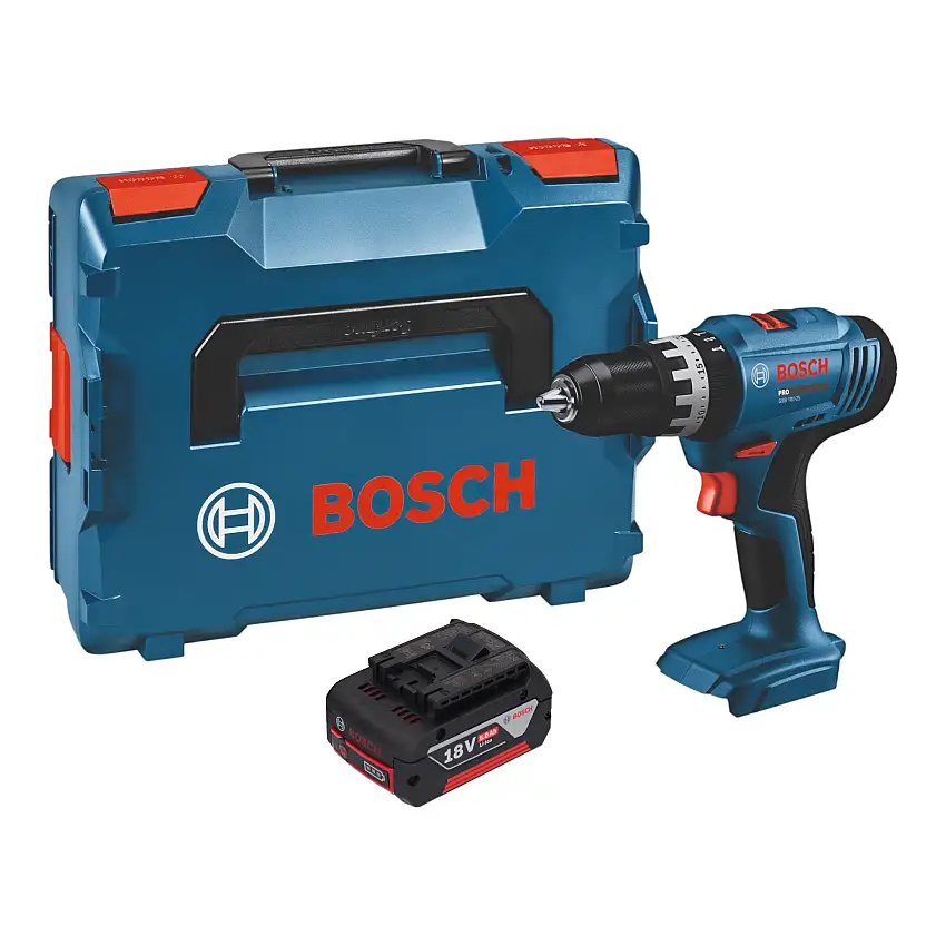 Bosch GSB 18V-25 Professional Akku Schlagbohrschrauber 18 V 56 Nm + 1x Akku 5,0 Ah + L-Boxx - ohne Ladegerät
