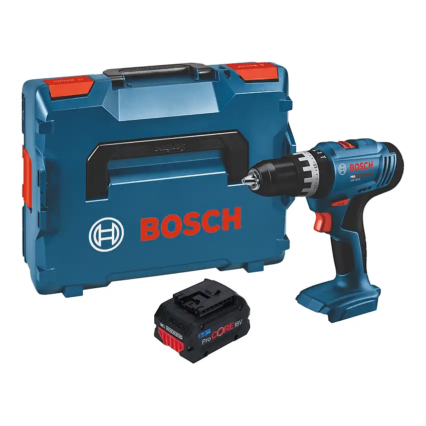 Bosch GSB 18V-25 Professional Akku Schlagbohrschrauber 18 V 56 Nm + 1x ProCORE Akku 8,0 Ah + L-Boxx - ohne Ladegerät