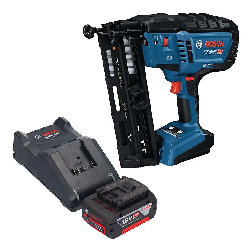 Bosch GNH 18V-64-2 M Professional Akku Holznagler 18 V 1,6 x 32 - 64 mm + 1x Akku 5,0 Ah + Ladegerät