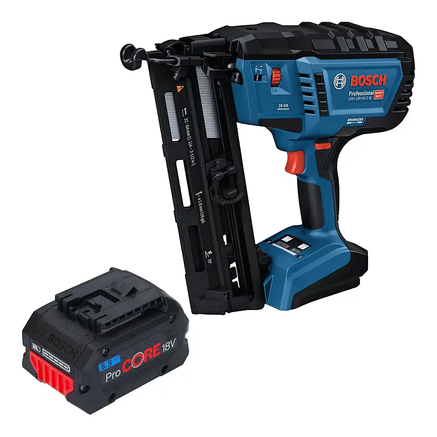 Bosch GNH 18V-64-2 M Professional Akku Holznagler 18 V 1,6 x 32 - 64 mm + 1x ProCORE Akku 5,5 Ah - ohne Ladegerät