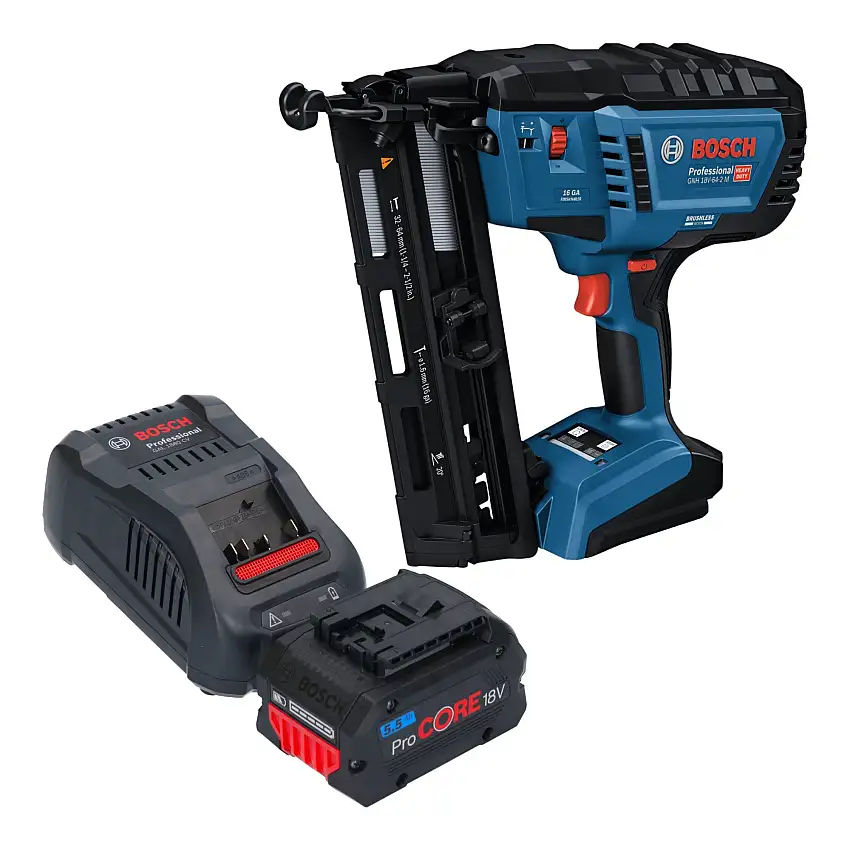 Bosch GNH 18V-64-2 M Professional Akku Holznagler 18 V 1,6 x 32 - 64 mm + 1x ProCORE Akku 5,5 Ah + Ladegerät
