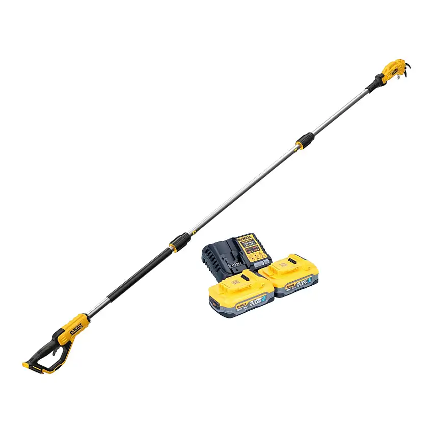 DeWalt DCMPP 569 H2 Akku Stabastschere 18 V 38 mm + 2x Powerstack Akku 5,0 Ah + Ladegerät