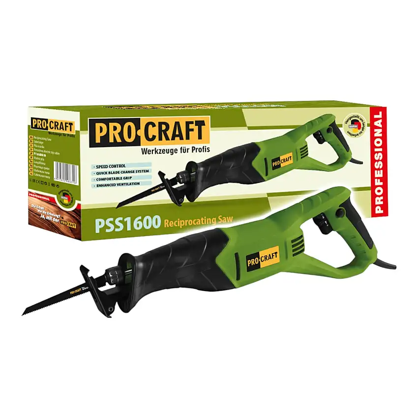 Procraft PSS1600 Säbelsäge 800 Watt + Sägeblatt