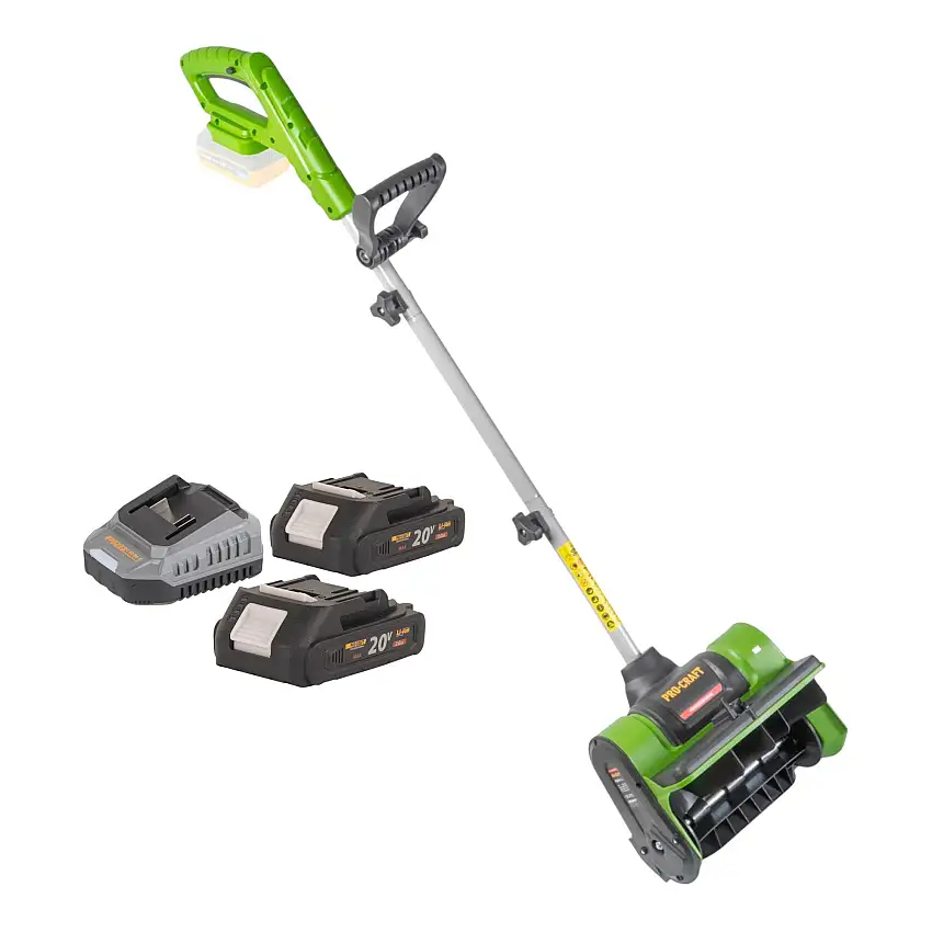 Procraft PSB20bb Akku Schneefräse 20 V 300 mm + 2x Akku 2,0 Ah + Ladegerät