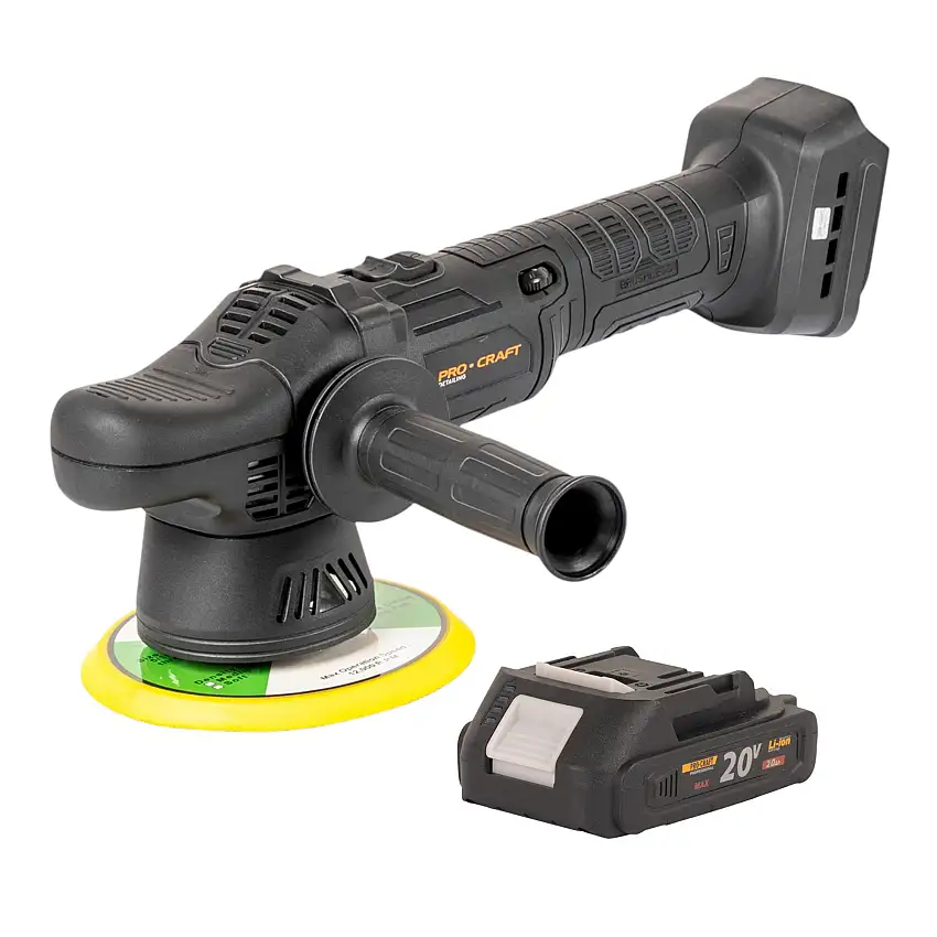 Procraft PM20bb Akku Poliermaschine 20 V 150 mm + 1x Akku 2,0 Ah - ohne Ladegerät
