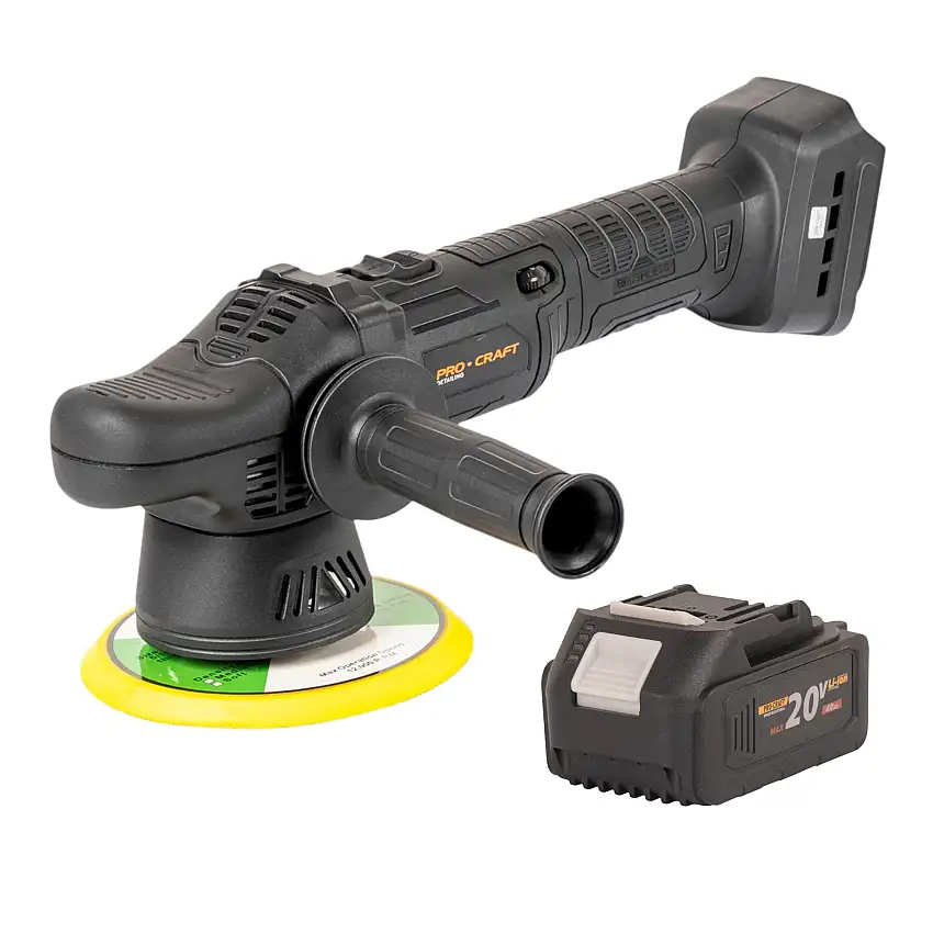 Procraft PM20bb Akku Poliermaschine 20 V 150 mm + 1x Akku 4,0 Ah - ohne Ladegerät