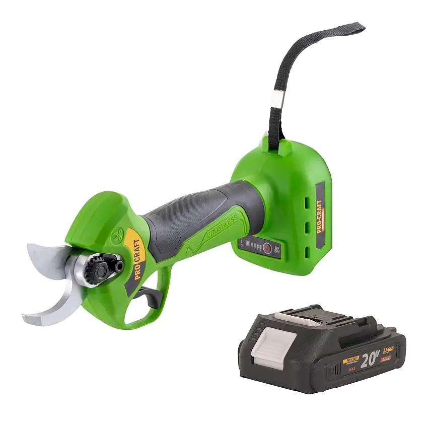 Procraft ES28Li bb Akku Astschere Gartenschere 20 V 25 mm + 1x Akku 2,0 Ah - ohne Ladegerät