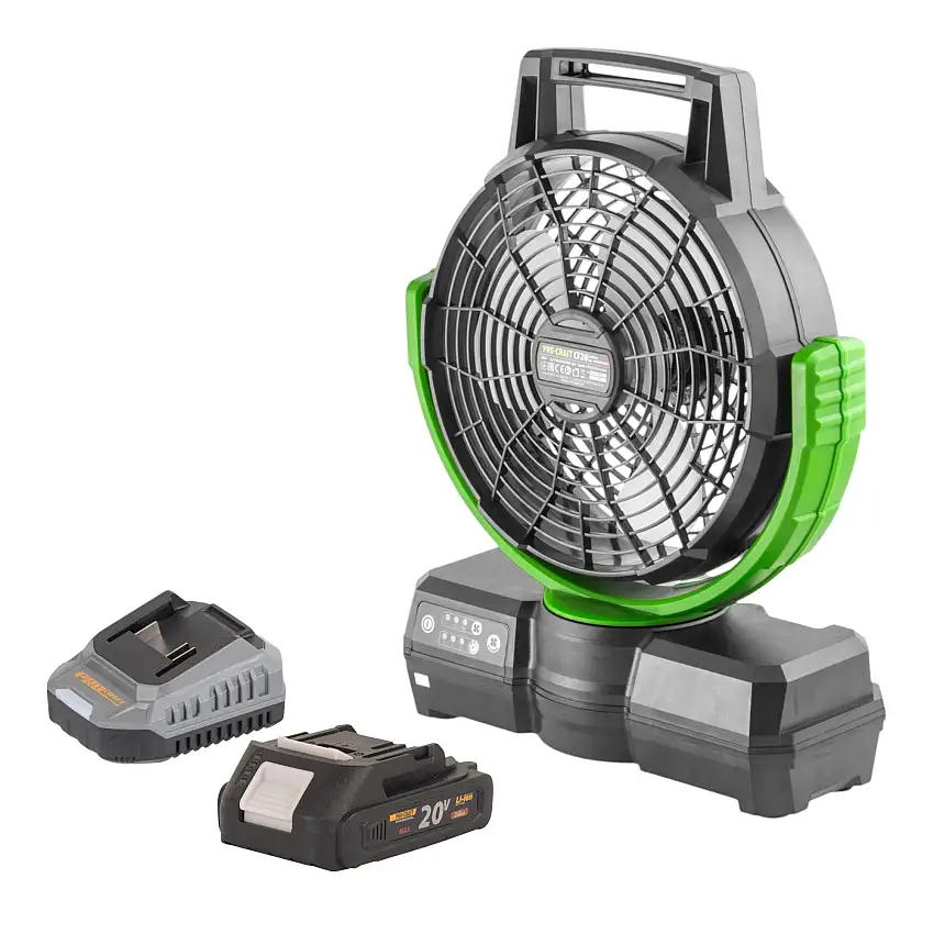 Procraft CF20bb Akku Ventilator 20 V 235 mm + 1x Akku 2,0 Ah + Ladegerät