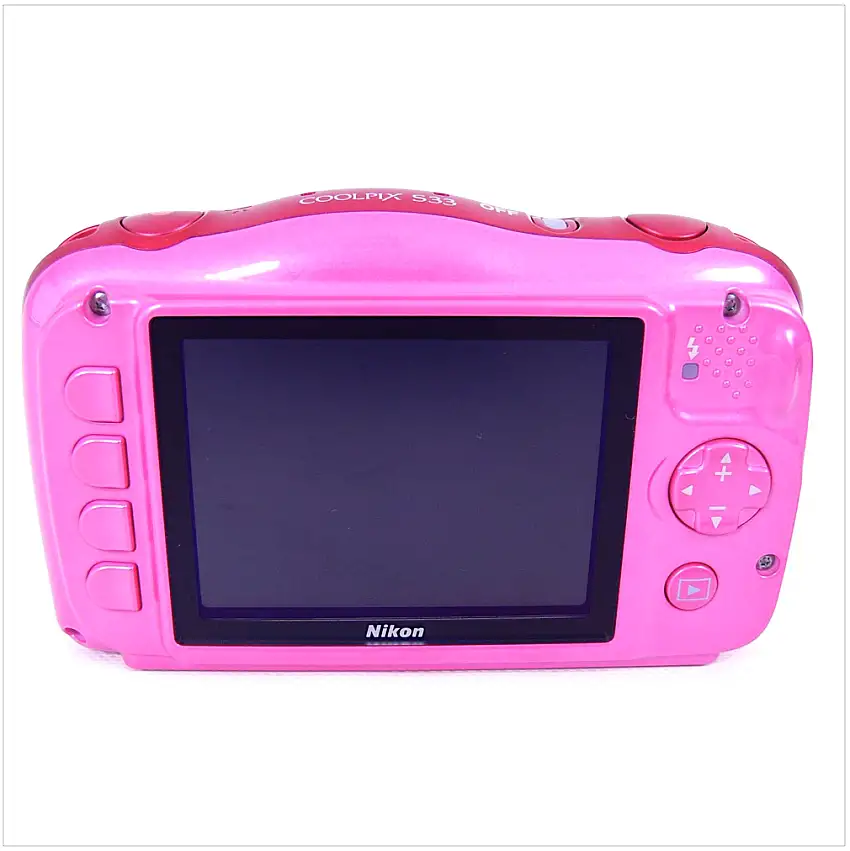 >> KOMPONENTE << Nikon Coolpix S33 Pink OUTDOORKAMERA: ohne Akku & Lader
