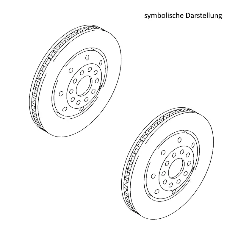 Original Audi Bremsscheiben RS6 Bremsen Vorderachse belüftet 1LJ