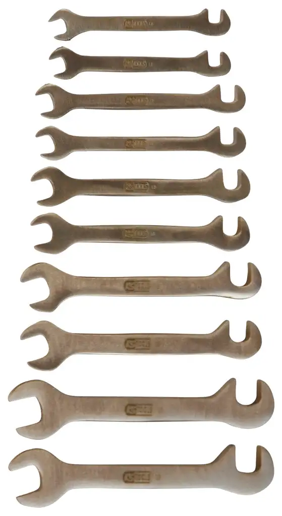 KS TOOLS BRONZEplus Blech-Doppel-Maulschlüssel-Satz klein, 10-tlg ( 963.7131 )
