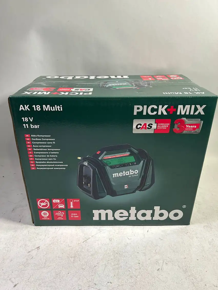 Metabo AK 18 Multi Akku Kompressor 18 V 11 bar Solo ( 600794850 ) - Leicht Gebraucht