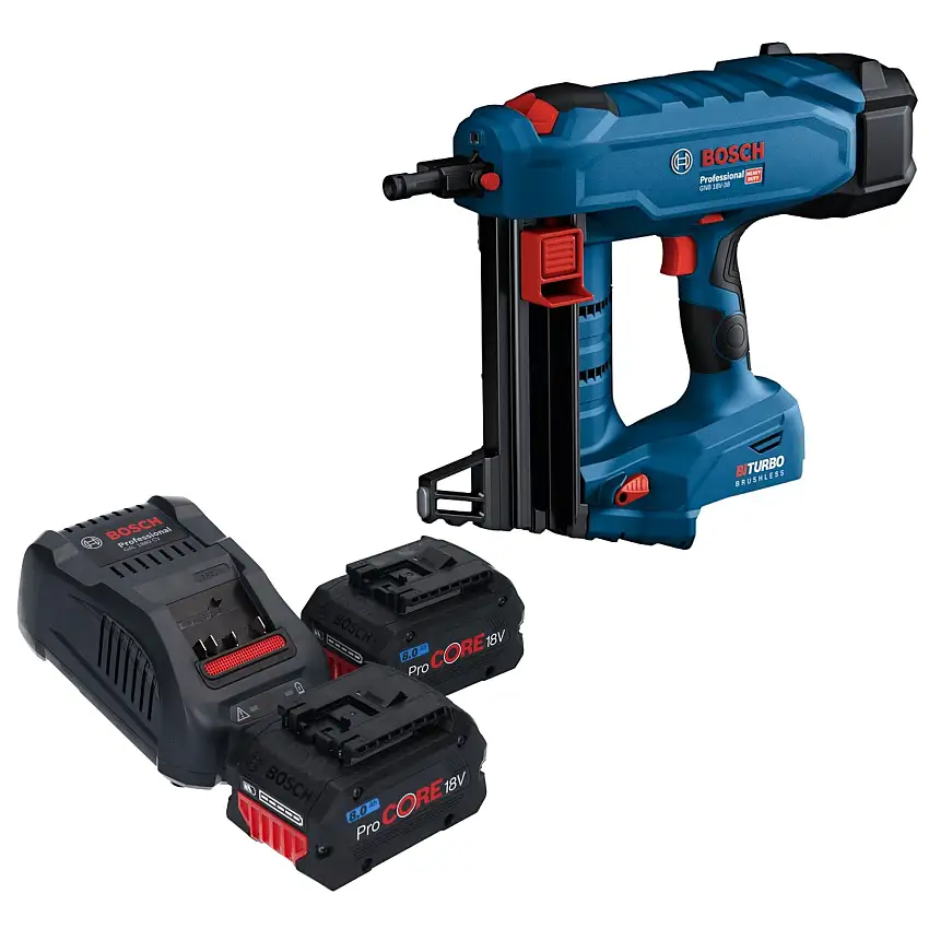 Bosch GNB 18V-38 Professional Akku Betonnagler 18 V 13 - 38 mm BITURBO Brushless + 2x ProCORE Akku 8,0 Ah + Ladegerät