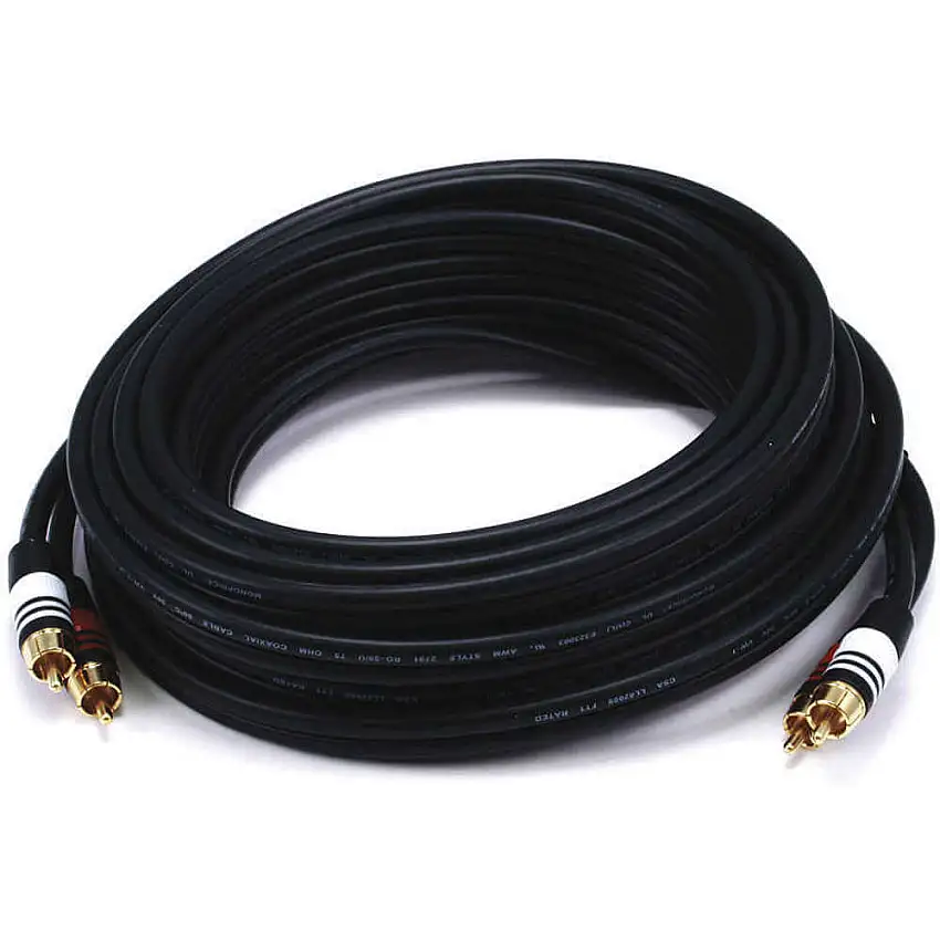MONOPRICE  2866 Audio-/Videokabel, 2 RCA-Stecker/Stecker, 25 m