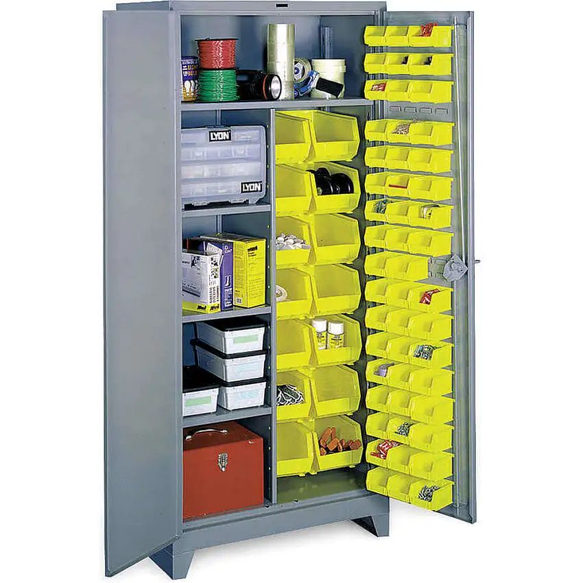 LYON DD1122 Schrank, 16 Behälter, 3 Regale
