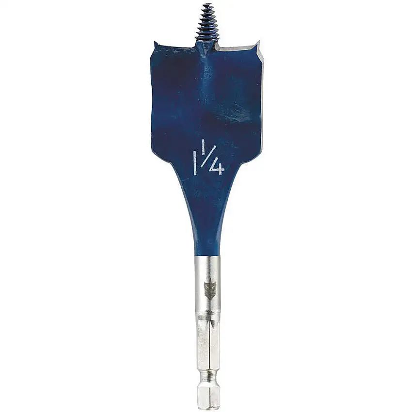 BOSCH  DSBS1017 Stubby Spade Bit 1 1/4 Zoll 1/2 Sechskant 4 Zoll Länge