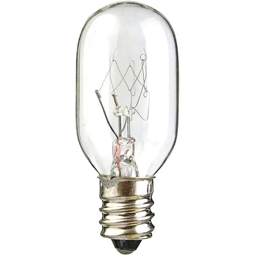 LUMAPRO  15T6-130V Glühlampe, E12-Schraubfassung, T6, 130 V Wechselstrom, 15 Watt, 2800 K, Weiß, Klar