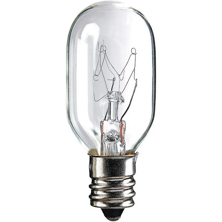 LUMAPRO  15T7C/120V Glühlampe, E12-Schraubfassung, T7, 120 V Wechselstrom, 15 Watt, 2800 K, Weiß, Klar