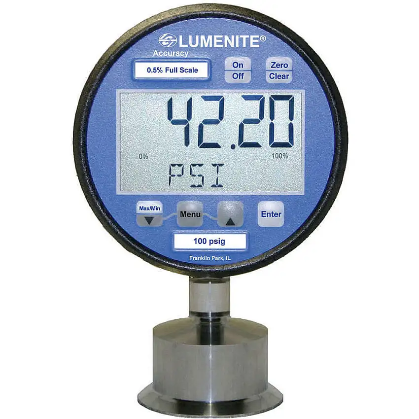 LUMENITE CONTROL TECHNOLOGY INC. LSDPG-4220-C-1-1/2-60psi Digitales Messgerät/Sender 1-1/2 Zoll 60 Psi
