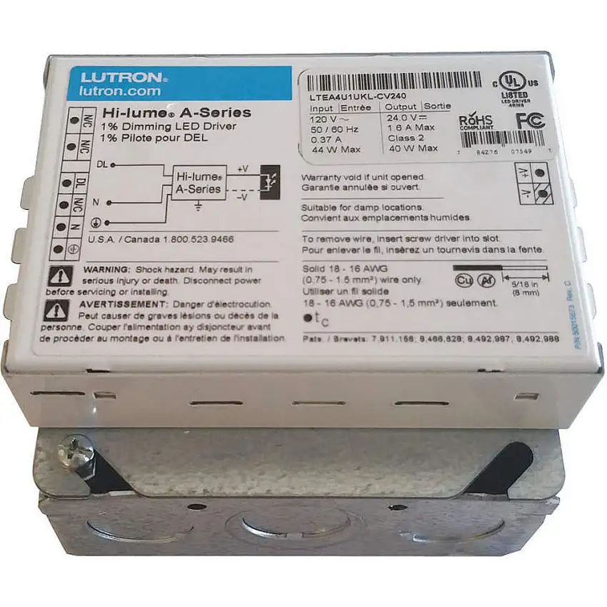LUTRON L3DA4U1UKL-AV120 LED-Treiber 12VDC 120/277VAC 170-390 mA