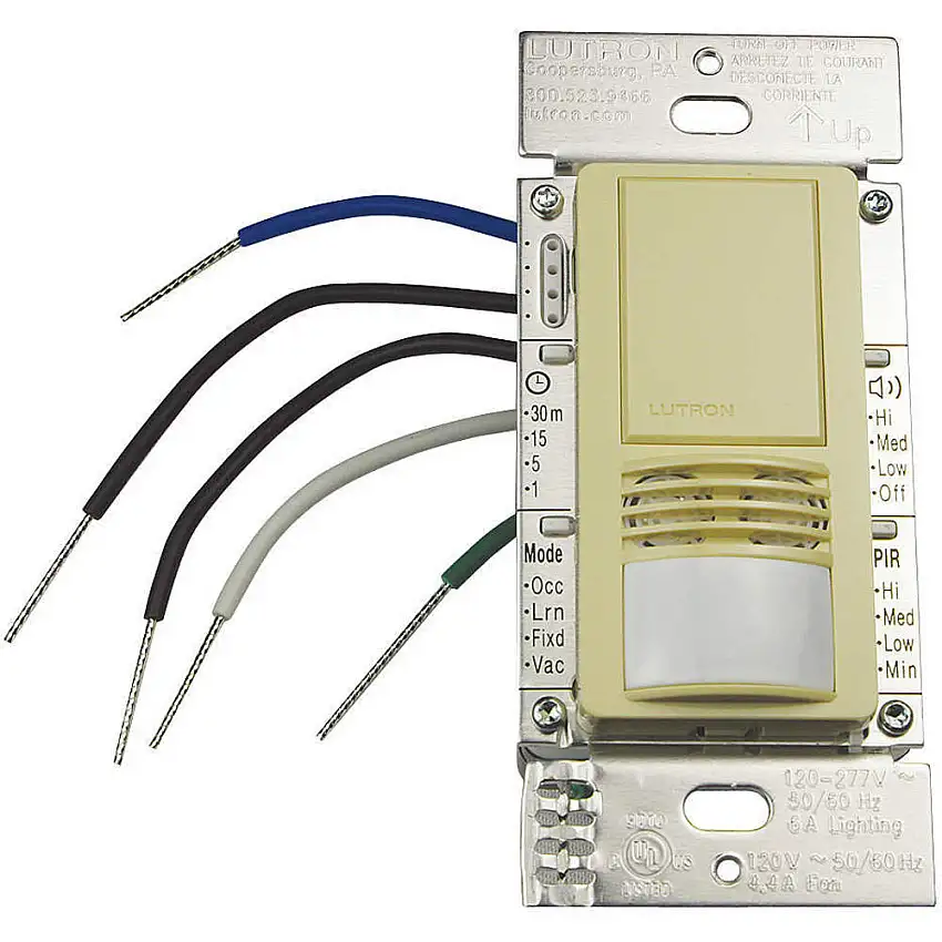 LUTRON MS-A102-IV Dual-Technologie-Belegungsmelder Wand Elfenbein