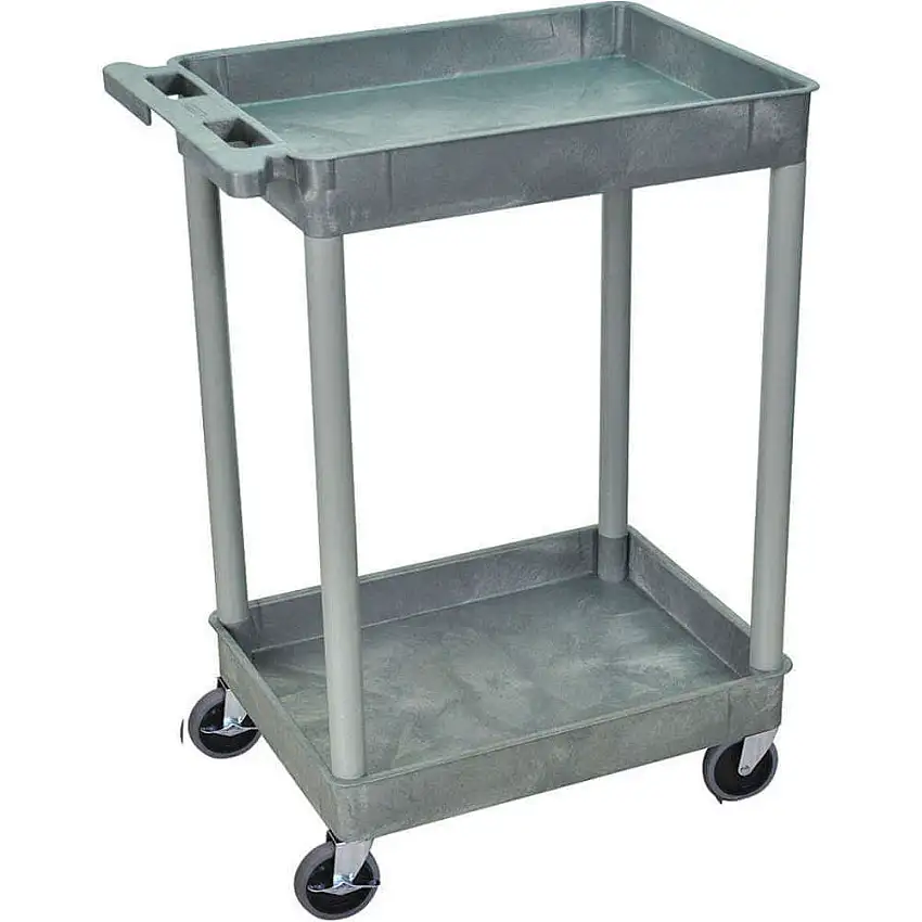 LUXOR  STC11-G Mehrzweckwagen, 300 lb. Tragkraft, 2 Regale